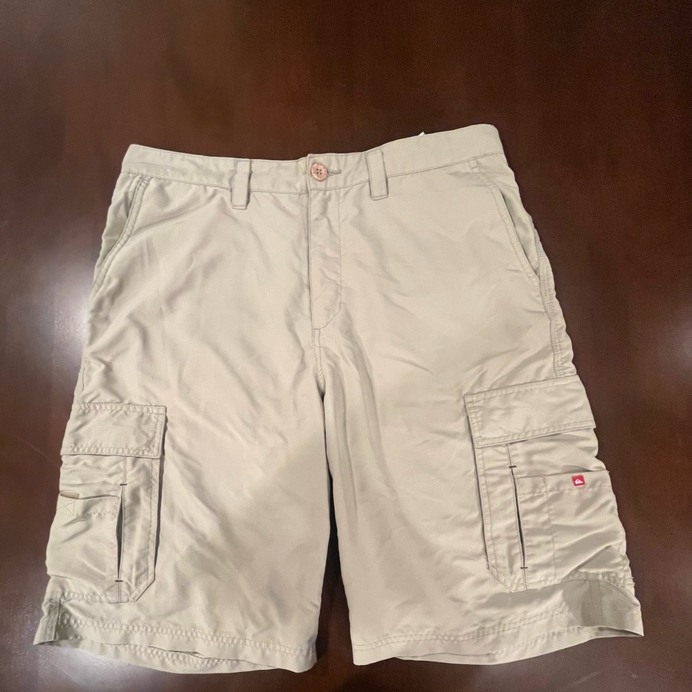 Quiksilver Light Tan Cargo Shorts